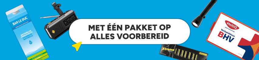 Met één noodpakket overal op voorbereid
