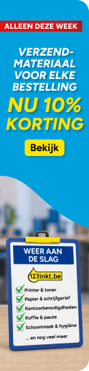 10% korting op verzendmateriaal