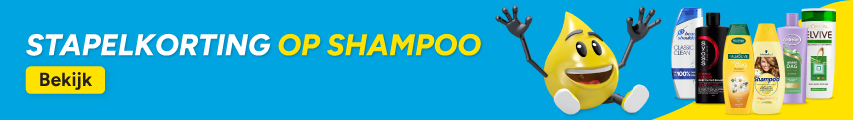 Korting op verschillende shampoos