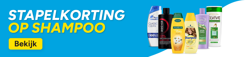 Korting op verschillende shampoos