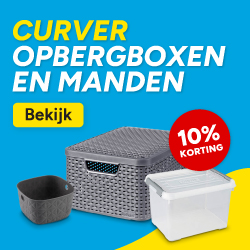 Curver opbergboxen en manden