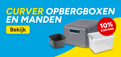Curver opbergboxen en manden
