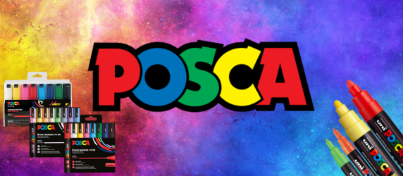 Verschillende Posca sets onder logo