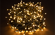 opgerolde kerstlampjes