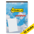 10x 123inkt cursusblok A4 gelijnd 70 g/m² 100 vellen