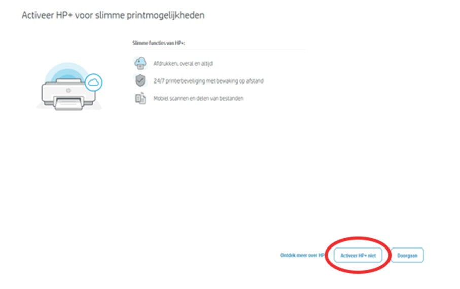 Activeer HP+ niet