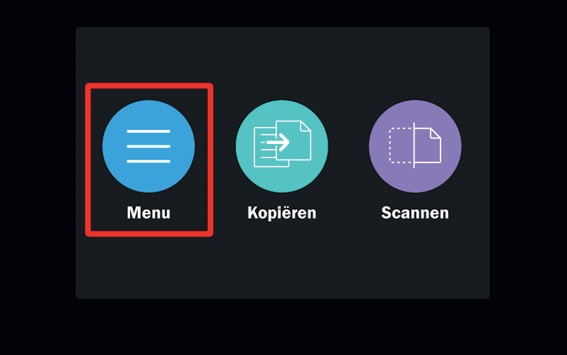 Druk op Menu