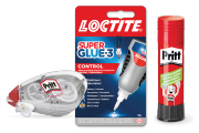 Pritt en Loctite lijm