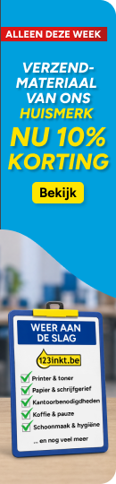 10% korting op 123inkt verzendmateriaal