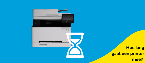 Printer met een zandloper
